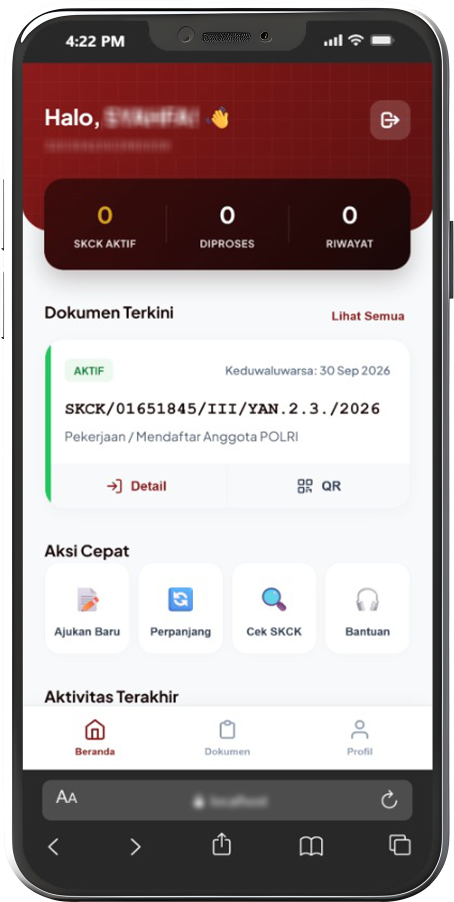 Aplikasi Polri Super App SKCK Online