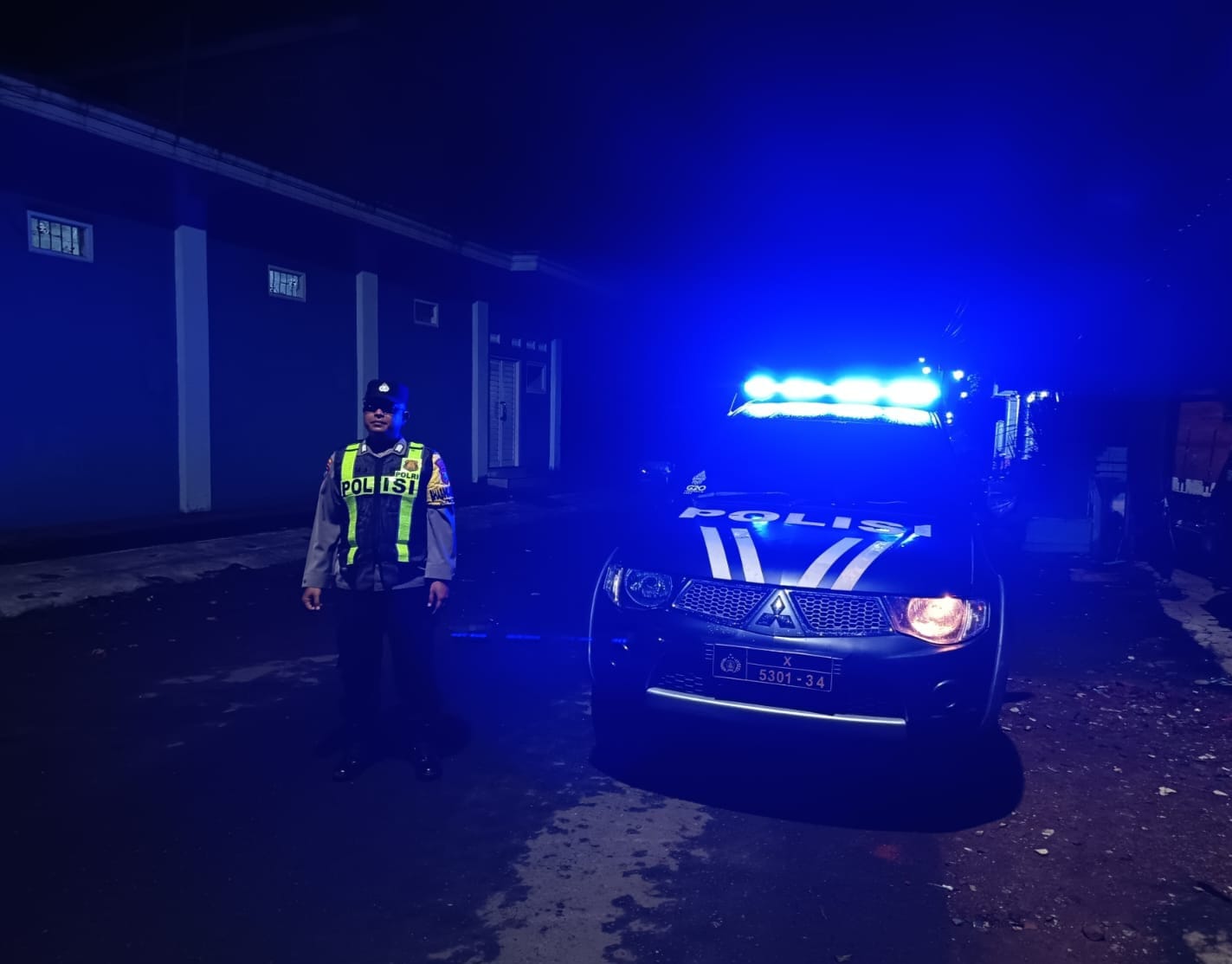 Patroli Malam Diperkuat, Polisi di Malang Antisipasi Gangguan Kamtibmas