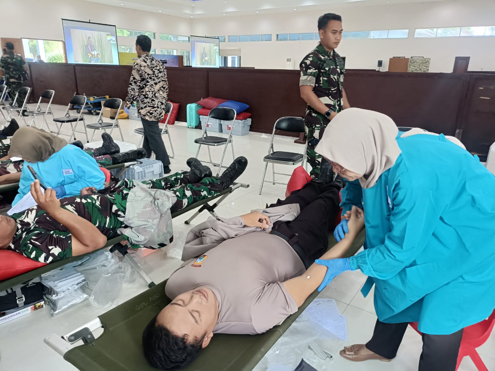 Polsek Singosari Ikut Donor Darah HUT ke-80 TNI AU, Perkuat Sinergi Kemanusiaan
