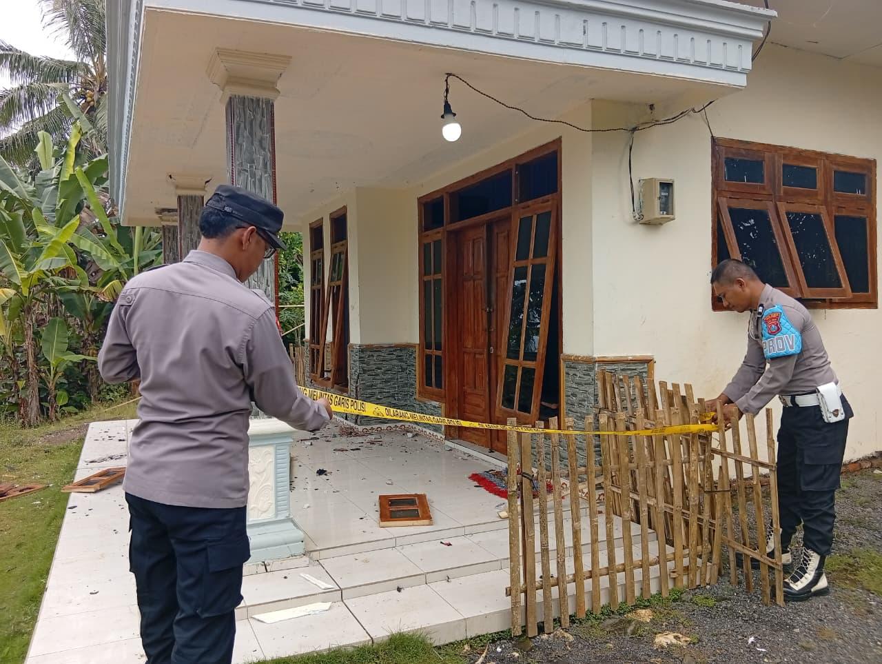 Rumah Warga Bantur Rusak Diduga Akibat Ledakan Bom Ikan, Polisi Selidiki Pelaku