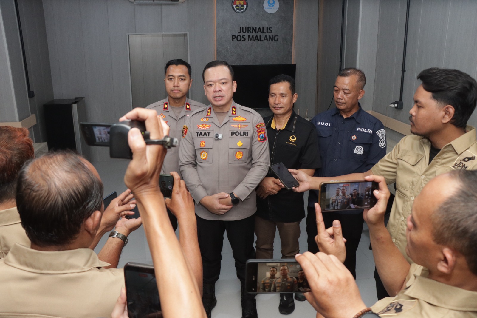 JPM Resmi Punya Media Center Baru, Kapolres Malang: Media Pilar Penting Kamtibmas