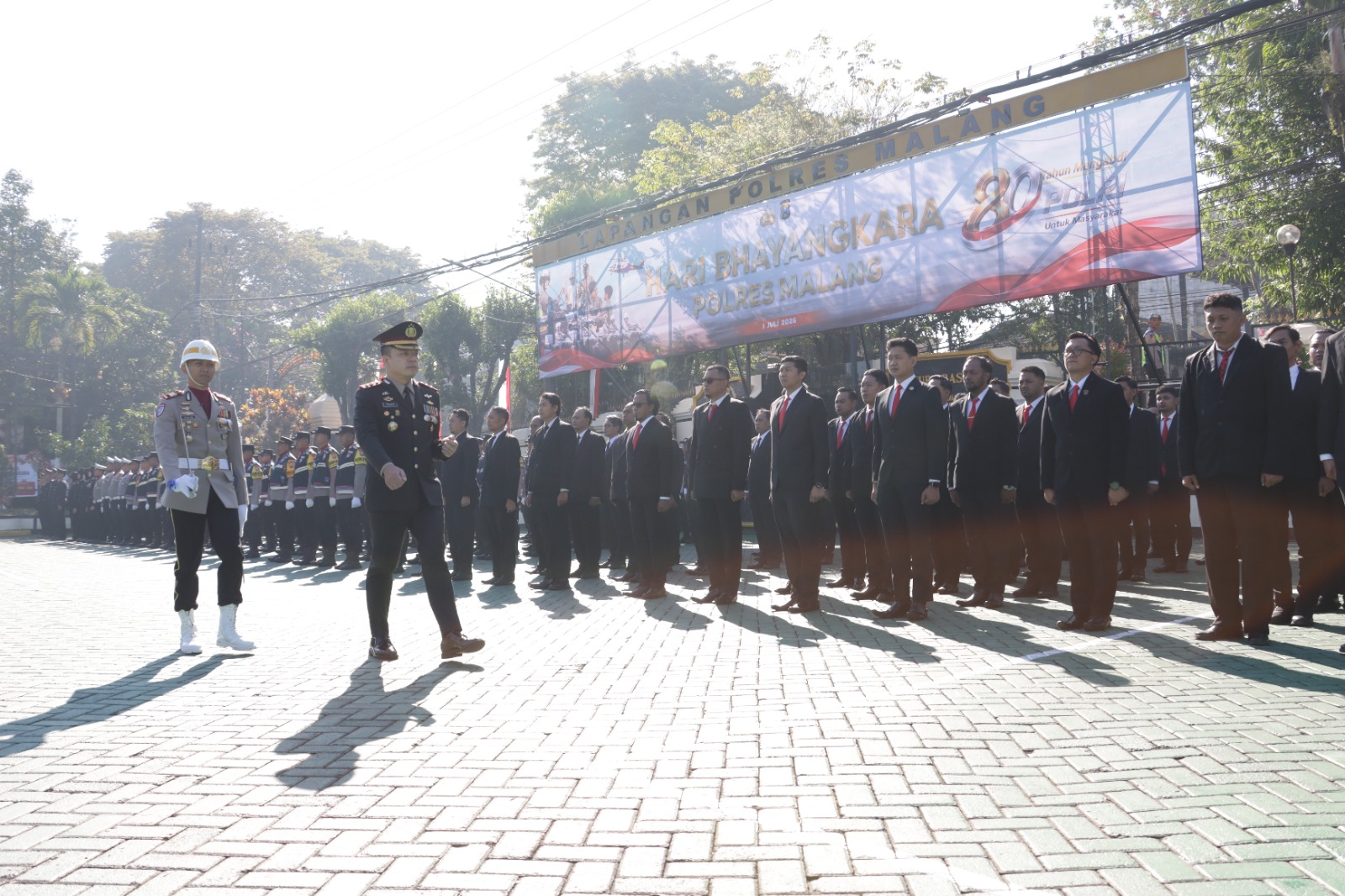Polres Malang Peringati Hari Bhayangkara ke-80, Kapolres: Keamanan Butuh Sinergi Semua Elemen