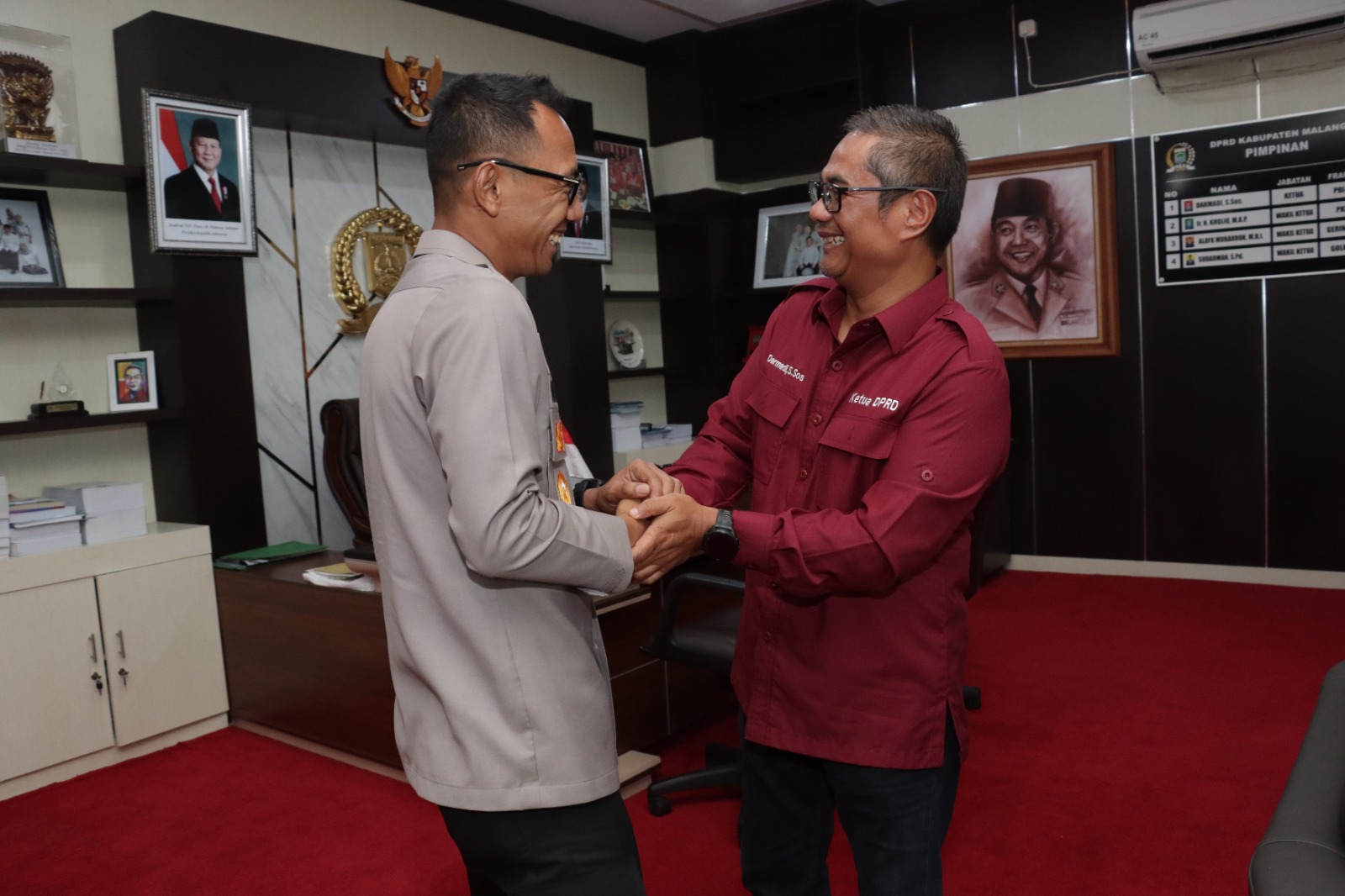 Kapolres Malang Sambangi Ketua DPRD, Perkuat Sinergi Jaga Kondusivitas Daerah