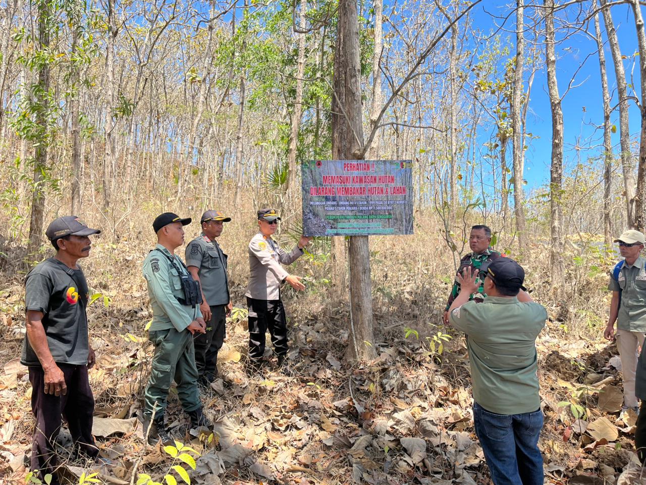 Lahan Kering Rawan Terbakar, Polres Malang Imbau Jangan Asal Nyalakan Api
