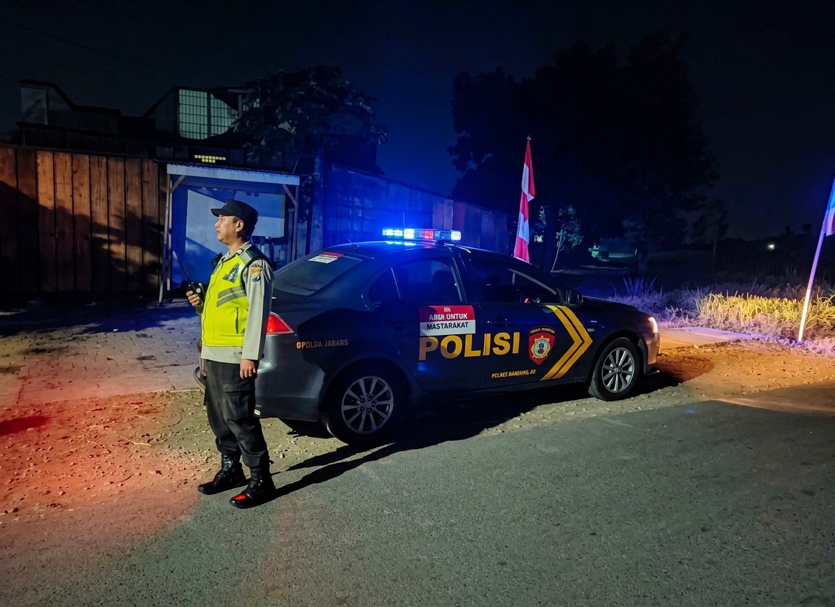 Malam Hari, Polisi Malang Sisir Permukiman Cegah Gangguan Keamanan