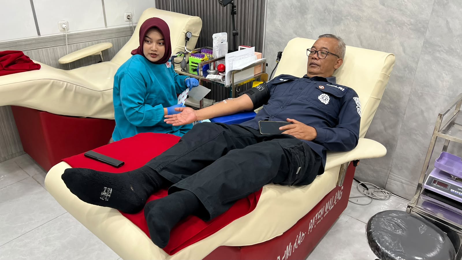 Sambut HUT ke-75 Humas Polri, Polres Malang Gelar Donor Darah